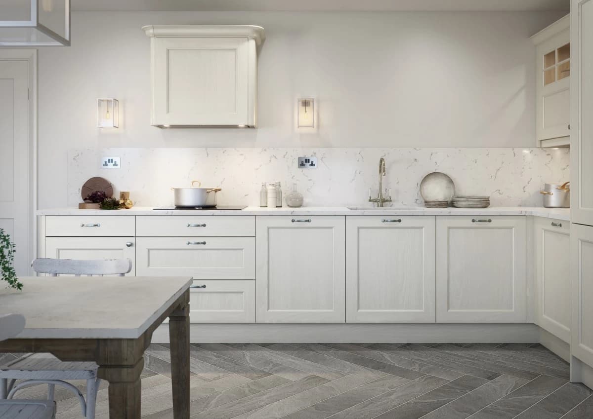 Traditional Shaker Kitchen Porcelain