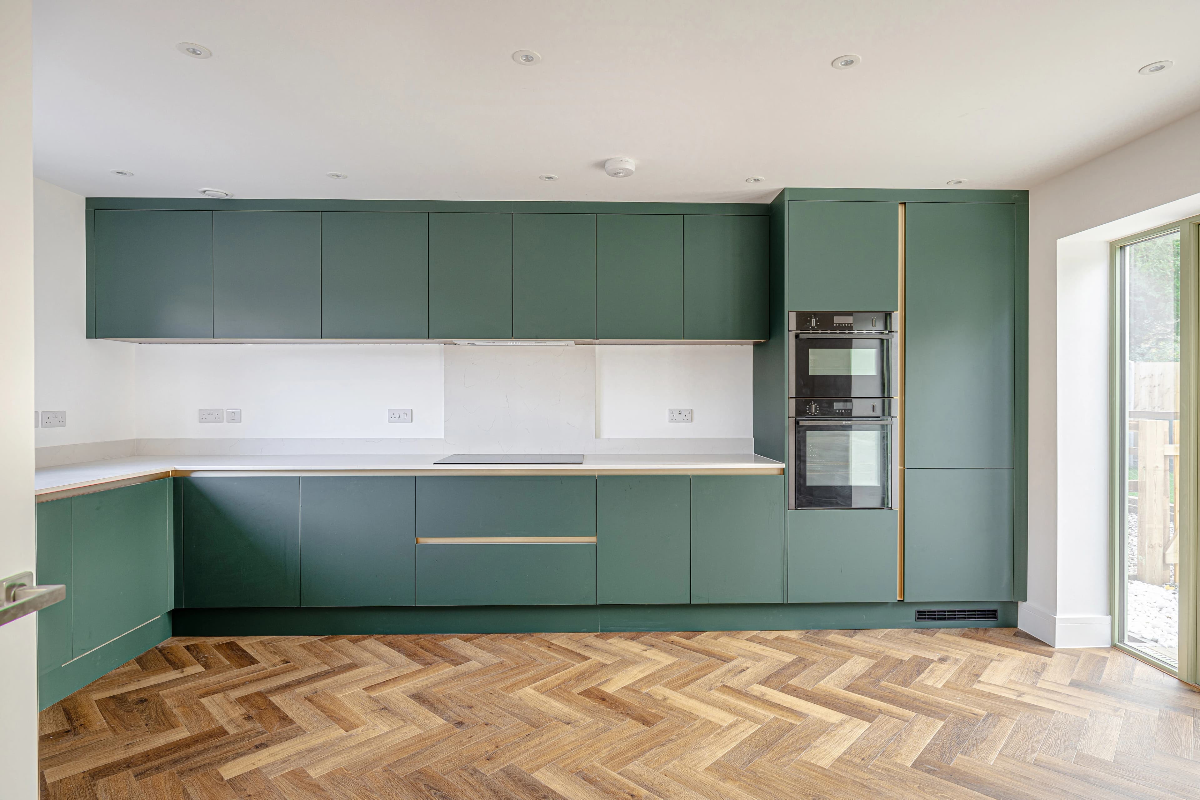 Green and Brass Kitchen