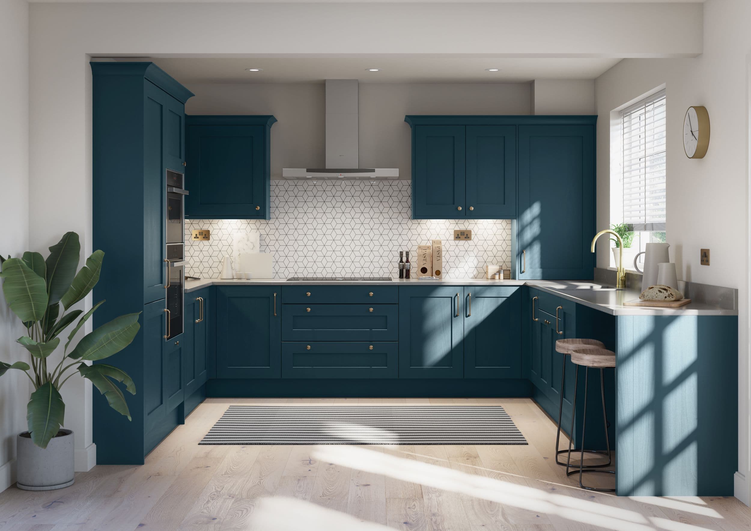Mornington Shaker Hartforth - Blue Kitchen